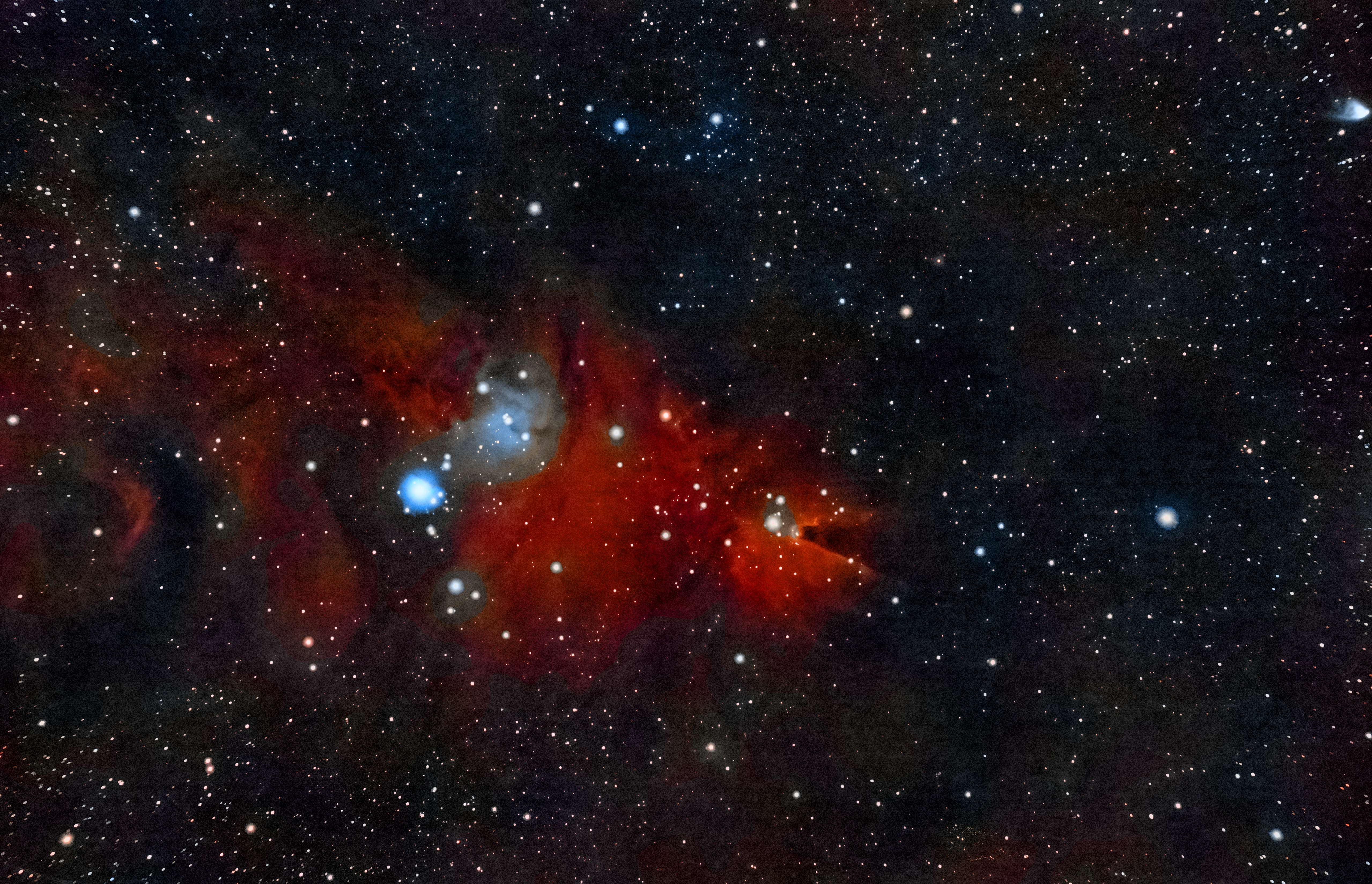 The Cone Nebula and Christmas Tree Cluster